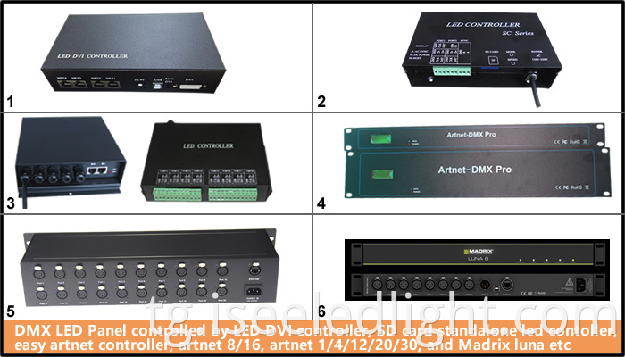 DMX 512controller for the DMX LED Panel Light